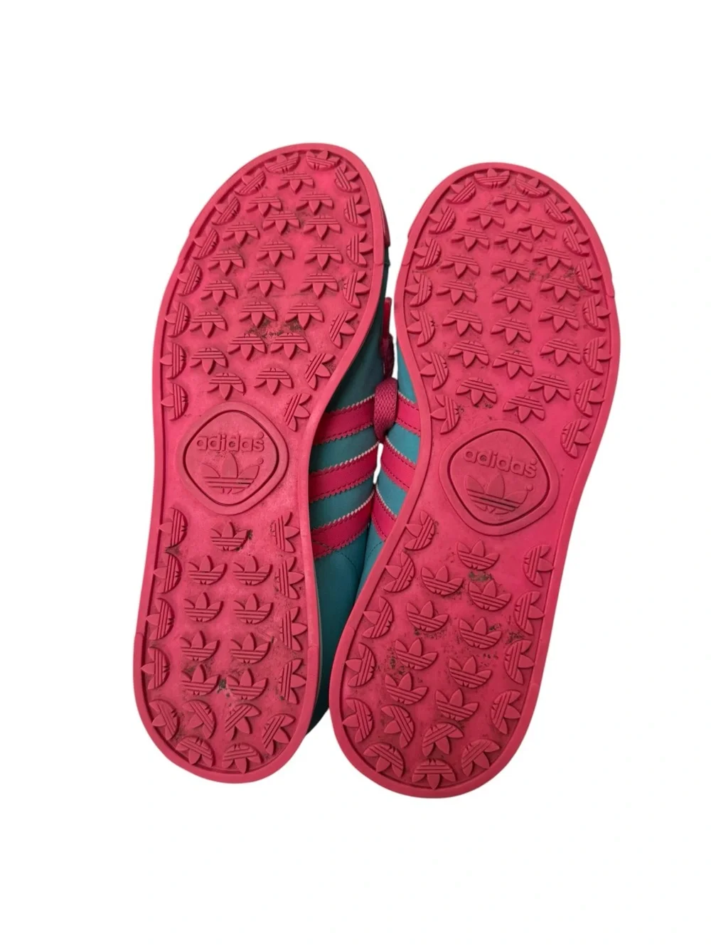 adidas Rita Ora + Samoa Turquoise Hot Pink Women's Low-Top Sneakers Size 6